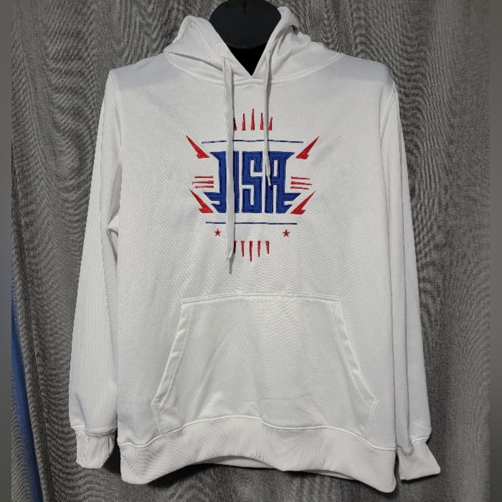NWOT USA White Hoodie Medium